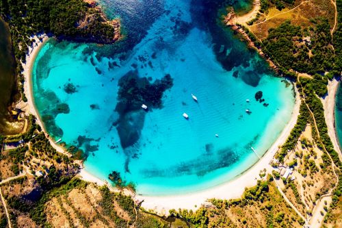 Rondinara in Bonifacio in Corsica is one of the most beautiful beaches in the Mediterranean