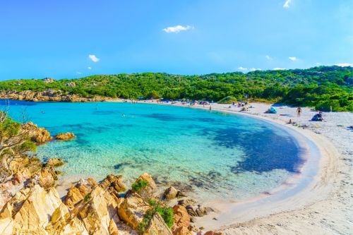 Spiaggia del Principe is one of the most beautiful beaches in the Mediterranean