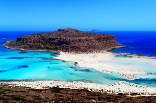 The lagoon of Balos in Crete