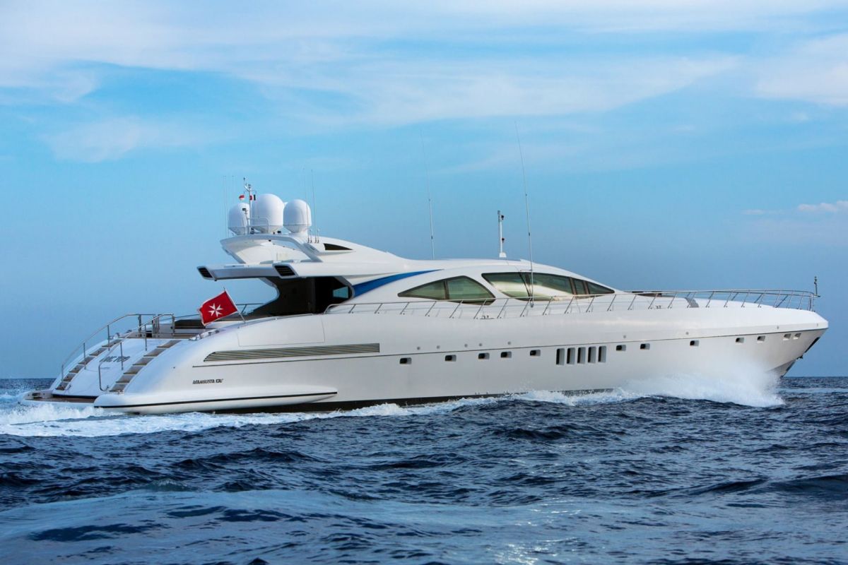 MANGUSTA 130 YACHT FOR CHARTER