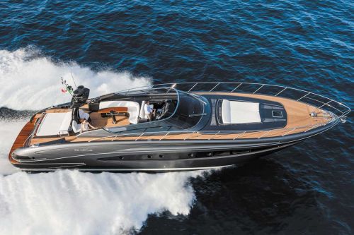 A Riva Virtus 63 cruising during a Monaco yacht charter