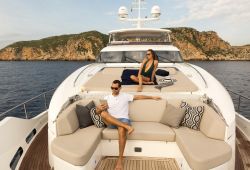 Princess 30M yacht rental French Riviera - foredeck