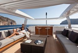 Princess 40M boat for charter French Riviera - sundeck