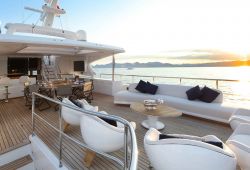 Benetti Delfino 95 boat for charter French Riviera - sundeck