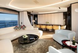 Benetti Delfino 95 yacht rental French Riviera - salon