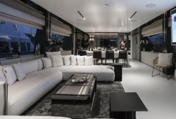 Ferretti Custom Line Navetta 33 yacht rental French Riviera - salon