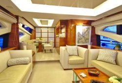 Azimut 75 yacht rental French Riviera - salon