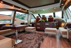 Azimut 85 yacht rental French Riviera - salon
