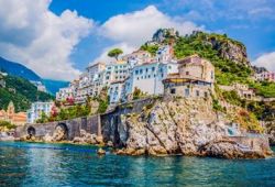 The coastal village of Positano on the Amalfi Coast, one of the best Mediterranean cruise destinations