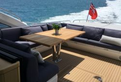 Sunseeker Predator 68 boat for charter French Riviera - aft deck