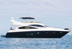 Sunseeker Manhattan 70 yacht for charter French Riviera - cruising in the south of France