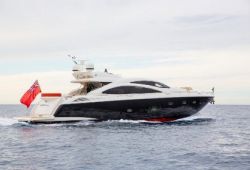 Sunseeker Predator 84 yacht for charter French Riviera - cruising in the south of France