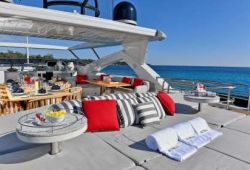 Sunseeker 34m boat  for charter French Riviera - sundeck