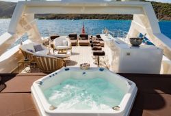 Sunseeker 37m boat for charter French Riviera - sundeck