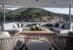 Sunseeker 131 boat  for charter French Riviera - main deck aft