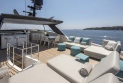 Sanlorenzo SL96 boat for charter French Riviera - flybridge