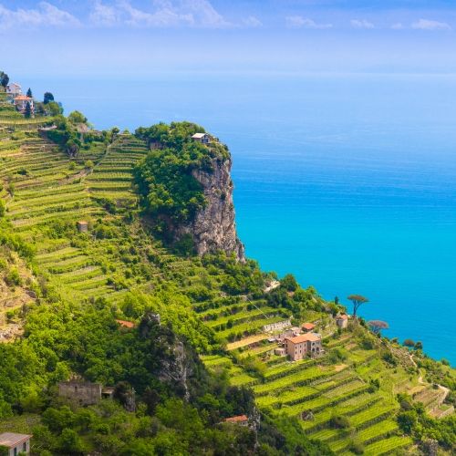 Views from the path of the gods on the Amalfi Coast