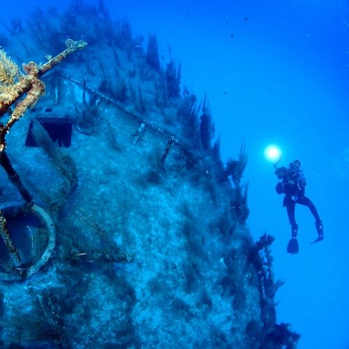 A thrilling wreck dive site at Cirkewwa in Malta