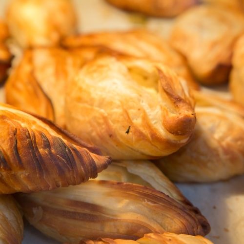 Puff pastry pastizzi a local culinary speciality in Malta