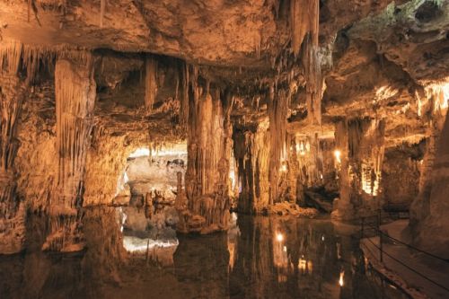 The Grotta di Nettuno in Sardinia is one of the most impressive Mediterranean sea caves
