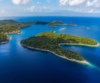 View of Mljet National Park near Dubrovnik during a Croatia yacht charter