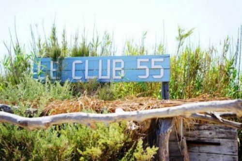 Le Club 55 beach club restaurant in St Tropez