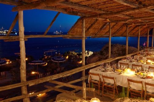 La Fontelina, Mediterranean beach club restaurant in Capri