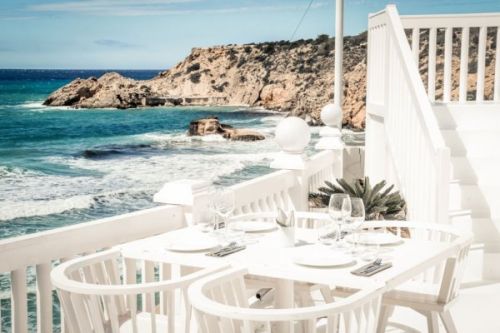 Cotton beach club restaurant in Ibiza in the Balearic Islands