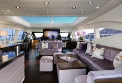 Mangusta 108 yacht rental French Riviera - salon