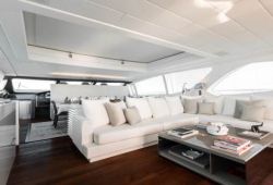 Mangusta 130 yacht rental French Riviera - salon