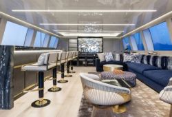 Mangusta 165E yacht rental French Riviera - salon and dining